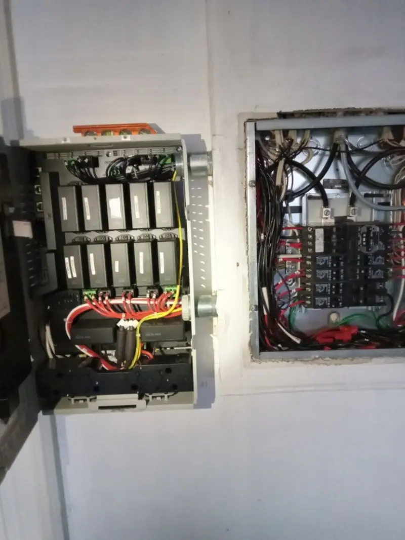 Electrical panel upgrade completed for Security Camera Wiring in Belton